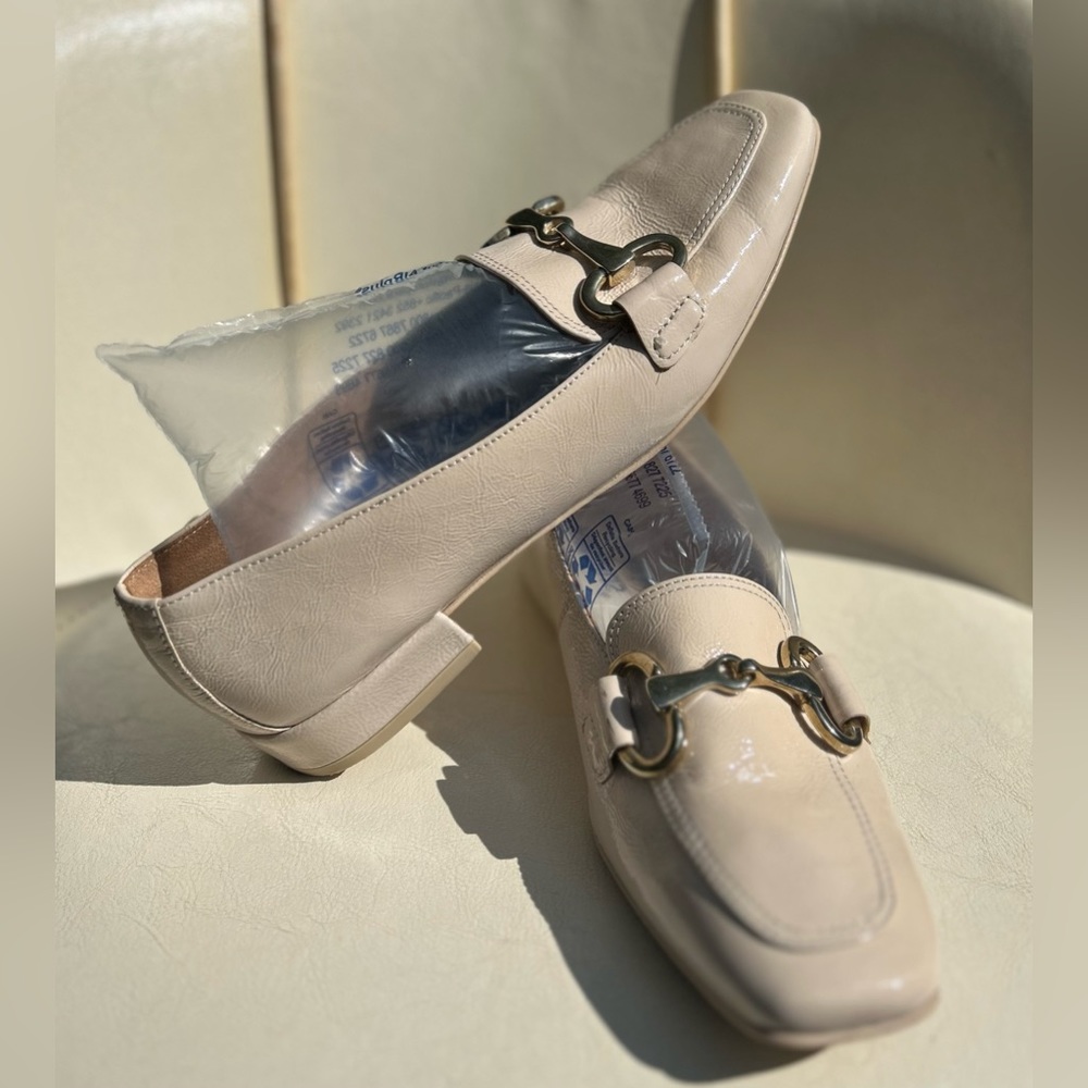 Paul Green Beige Loafers with Buckle